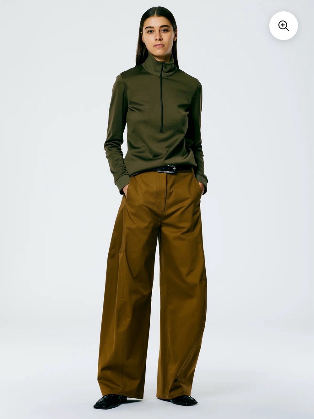 Tibi Sid Pant in Caramel - regular length